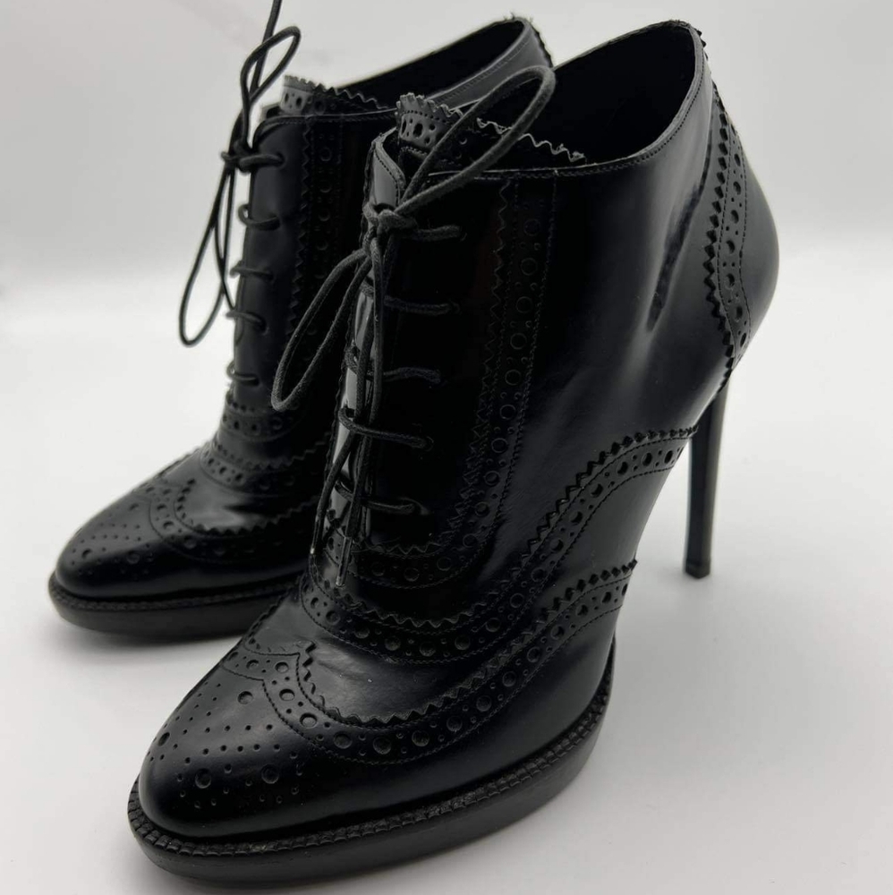 Burberry Black Leather Booties / Heels - Picture 5 of 15